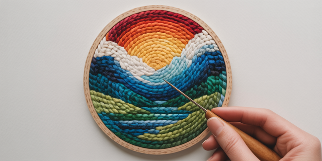 Punch Needle Paysages