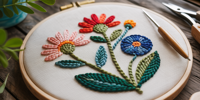Punch Needle Fleurs & Plantes