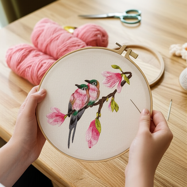 20*20CM Handmade DIY Material Package Living Room Hanging Painting Embroidery Needle and Thread - gallery 1