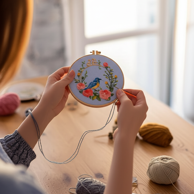 20*20CM Handmade DIY Material Package Living Room Hanging Painting Embroidery Needle and Thread - gallery 1