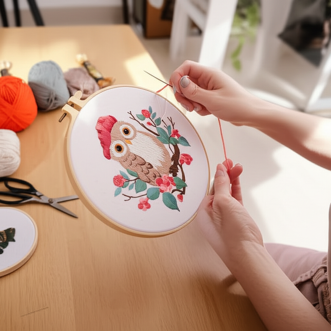 20*20CM Handmade DIY Material Package Living Room Hanging Painting Embroidery Needle and Thread - gallery 1