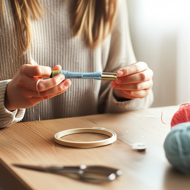 Embroidery Kit for Beginners and Embroidery Enthusiasts - Includes Floral Landscape with Thread Needles Summer Craft DIY Tool - gallery 1