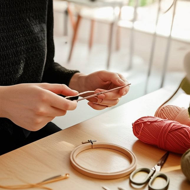 Embroidery Kit for Beginners and Embroidery Enthusiasts - Includes Floral Landscape with Thread Needles Summer Craft DIY Tool - gallery 1