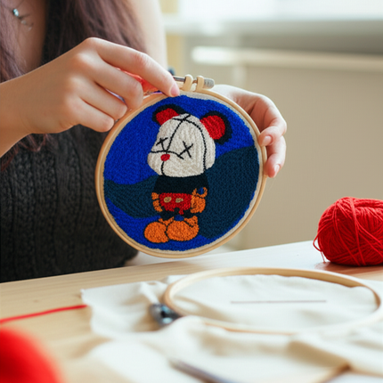 DIY Craft Punch Needle Embroidery Kits Sewing Kit Needlework Cross Stitch for Beginner Magic Pock Pen Set Home Painting Decor - gallery 1