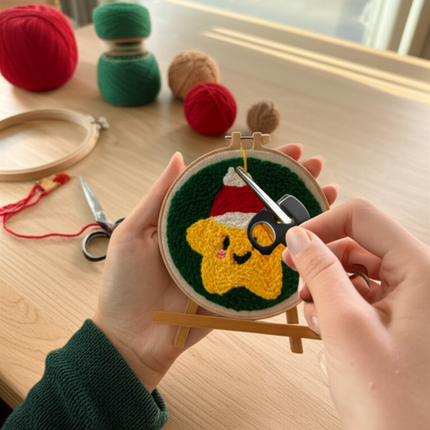 Punch Needle Embroidery Kit Starter Set For Adult Beginner Christmas Xmas Tree Christmas Decorations for Home DIY Craft Kits - gallery 1