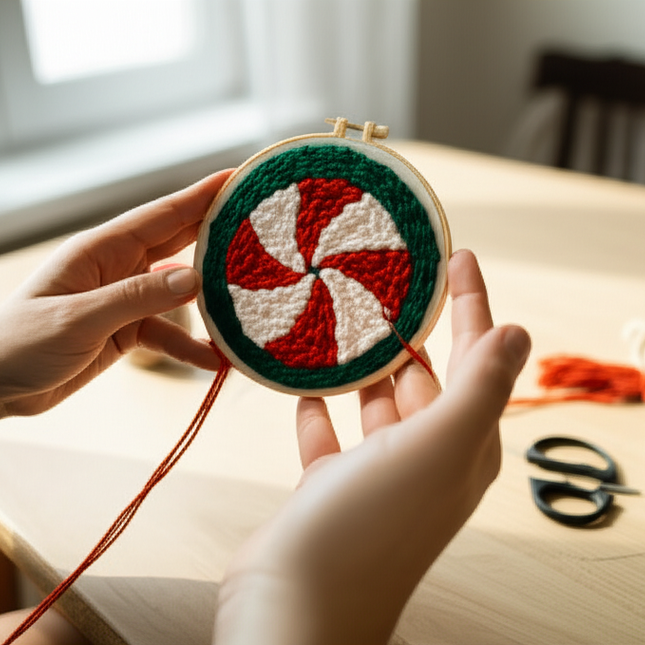 Punch Needle Embroidery Kit Starter Set For Adult Beginner Christmas Xmas Tree Christmas Decorations for Home DIY Craft Kits - gallery 1