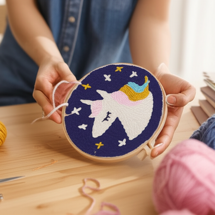 New Punch Needle Embroidery Kit with Yarn for Beginners Easy Embroidery DIY Needlework Wool Work Home Decor Custom Embroidery - gallery 1