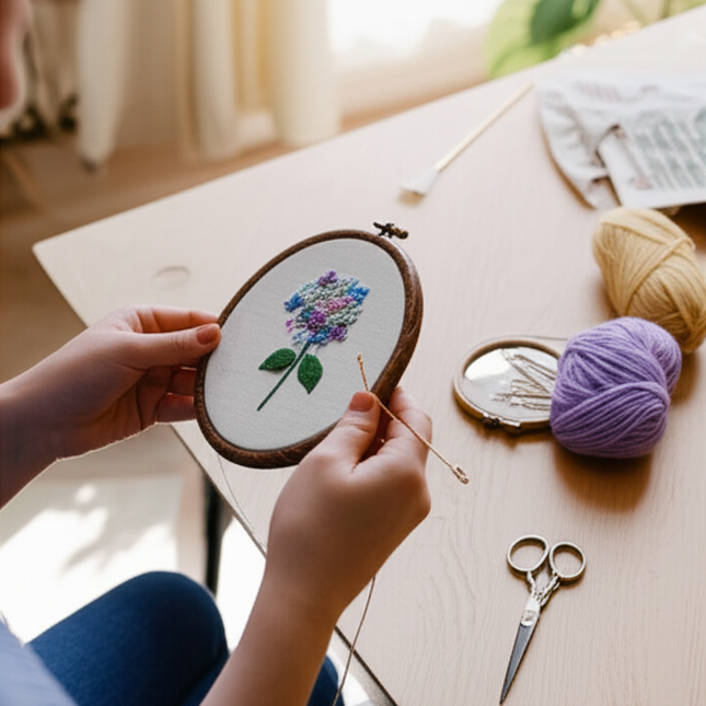 Handmade Embroidery DIY Material Kit Easy to Make Dream Rose Photo Frame Home Decoration Creative Gift - gallery 1