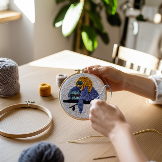 GATYZTORY punch needle embroidery kits Cute Animals Simple Easy for beginners Yarn Sewing accessories adult crafts Diy Set Gift - gallery 1