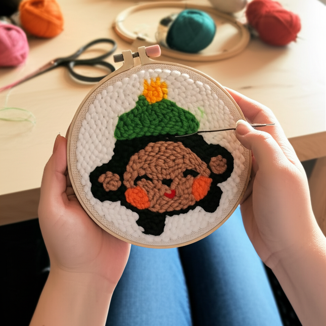 GATYZTORY punch needle embroidery kits Cute Animals Simple Easy for beginners Yarn Sewing accessories adult crafts Diy Set Gift - gallery 1
