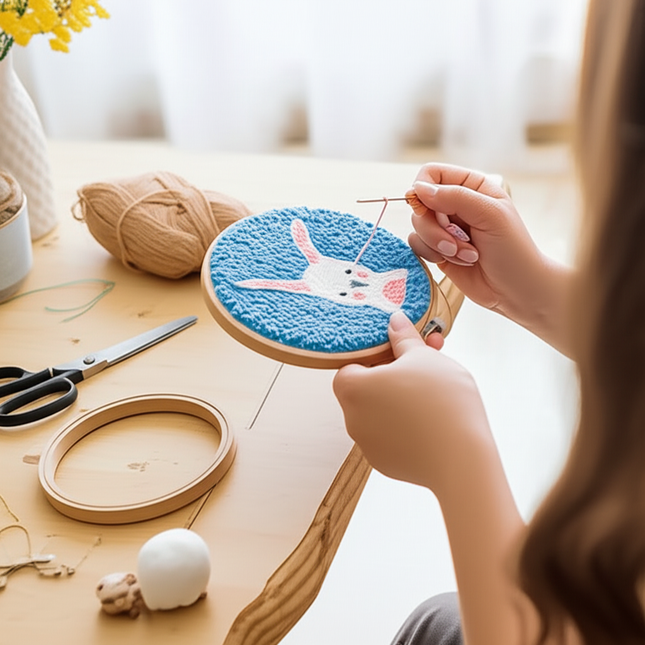 Punch Poke Needle Embroidery Kit Christmas Cute Kids Children Funny Easy DIY Play Craft Set For Beginner Home Decor Santa Gift - gallery 1