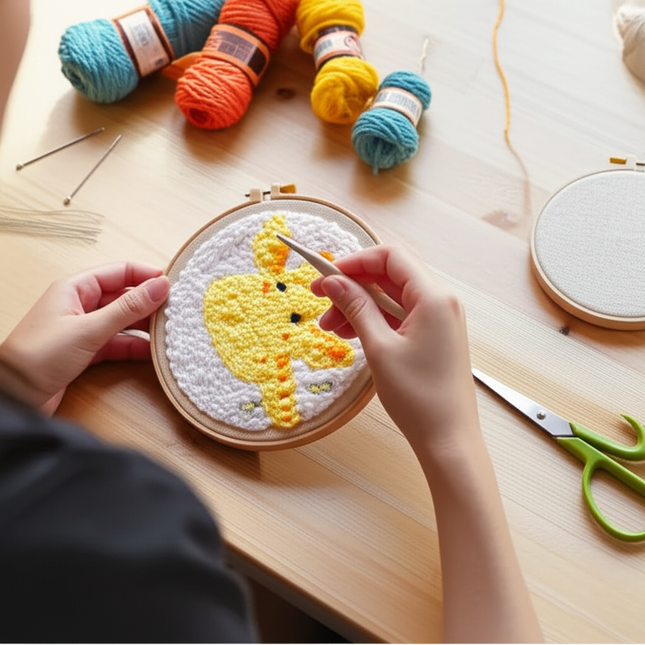 Punch Poke Needle Embroidery Kit Christmas Cute Kids Children Funny Easy DIY Play Craft Set For Beginner Home Decor Santa Gift - gallery 1