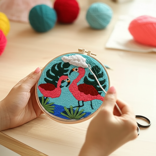 Painting Punch Needle Embroidery Kits Sewing Kit Needlework Cross Stitch for Beginner Magic Pock Pen Set DIY Craft Home Decor - gallery 1