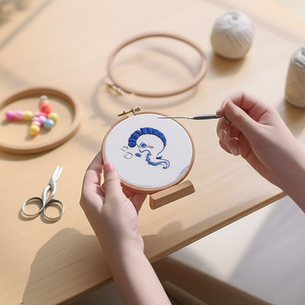 Embroidery Kit for Beginners 8-15 Embroidery Patterns Fabric Needles Floss Cross Stitch Sets Kids Needlepoint Cross Stitching - gallery 1