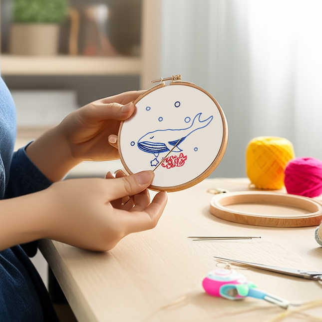 Embroidery Kit for Beginners 8-15 Embroidery Patterns Fabric Needles Floss Cross Stitch Sets Kids Needlepoint Cross Stitching - gallery 1