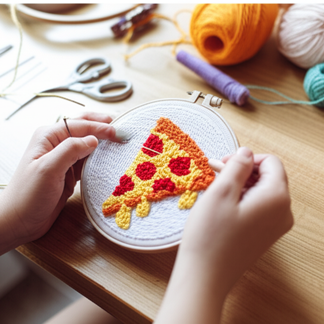 GATYZTORY DIY Craft punch needle embroidery frame animal diy kit Cross stitch set Yarn Sewing accessories Needlework DIY Gift - gallery 1