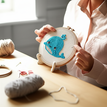 GATYZTORY punch needle embroidery set Cute animals Diy Crafts Sewing kit Embroidered patches Yarn Stitch embroidery and creativ - gallery 1