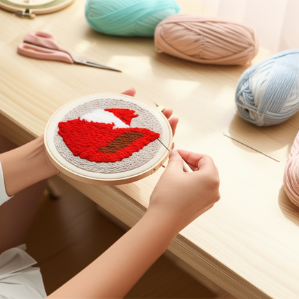 GATYZTORY punch needle embroidery set Cute animals Diy Crafts Sewing kit Embroidered patches Yarn Stitch embroidery and creativ - gallery 1