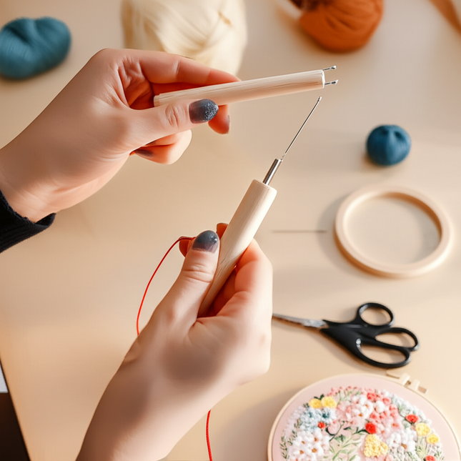 Flower Embroidery Kit with Instructions Needles Thread Cross Stitch Kit for Beginner Floral Kit DIY Craft Home Decor - gallery 1