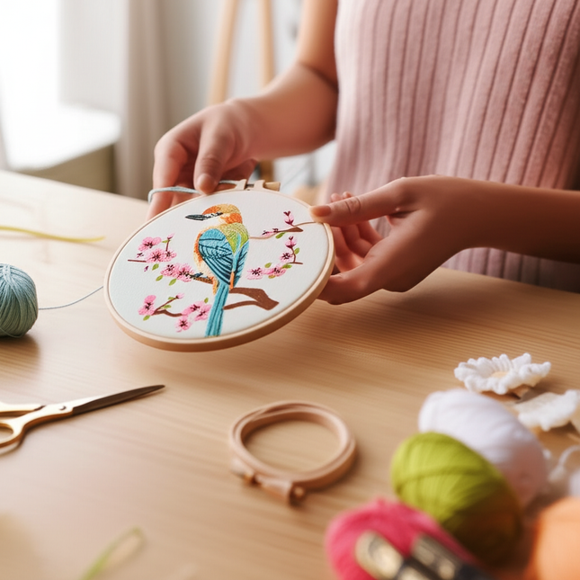 20*20CM Handmade DIY Material Package Living Room Hanging Painting Embroidery Needle and Thread - gallery 1