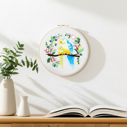 20*20CM Handmade DIY Material Package Living Room Hanging Painting Embroidery Needle and Thread - gallery 2