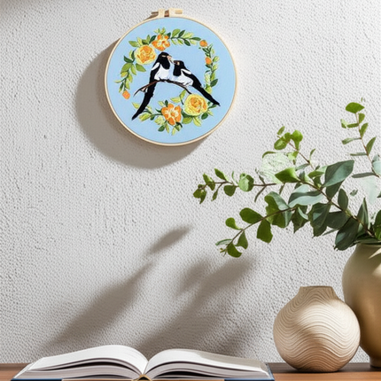 20*20CM Handmade DIY Material Package Living Room Hanging Painting Embroidery Needle and Thread - gallery 2