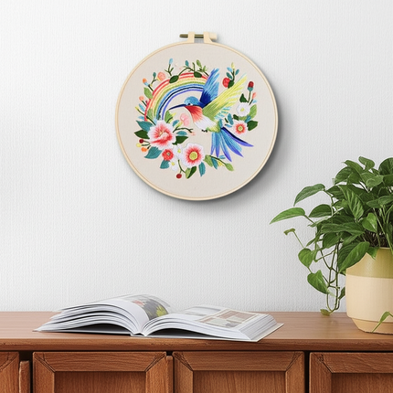 20*20CM Handmade DIY Material Package Living Room Hanging Painting Embroidery Needle and Thread - gallery 2