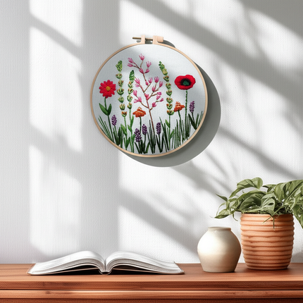 European Style Needle Punch Embroidery Kits Embroidery Hoop Stitch Practice Needle Thread DIY Crafts Ornament Sewing Accessories - gallery 2