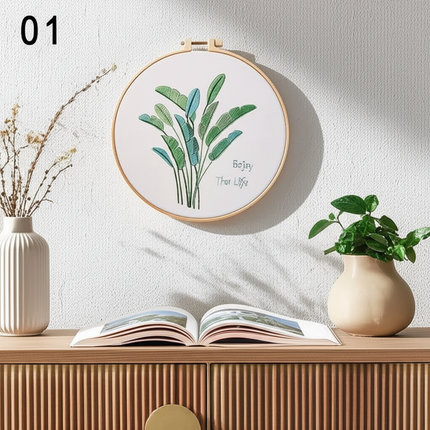 Embroidery Kit for Beginners and Embroidery Enthusiasts - Includes Floral Landscape with Thread Needles Summer Craft DIY Tool - gallery 2