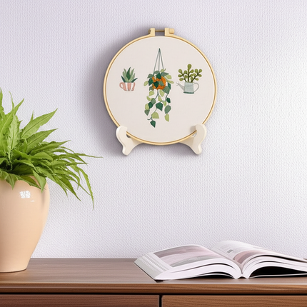 Embroidery Kit for Beginners and Embroidery Enthusiasts - Includes Floral Landscape with Thread Needles Summer Craft DIY Tool - gallery 2
