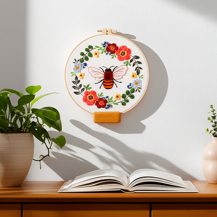 Bee Embroidery Kit for Adult Cross Stitch Kits for Hand with Animal Patterns and Instructions DIY  with Threads and Needles - gallery 2