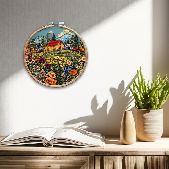 Original New Embroidery Kit DIY Handmade Fabric Material Kit Creative Handmade Needle and Thread English - gallery 2