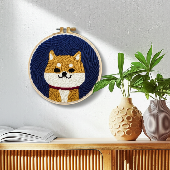 New Punch Needle Embroidery Kit with Yarn for Beginners Easy Embroidery DIY Needlework Wool Work Home Decor Custom Embroidery - gallery 2