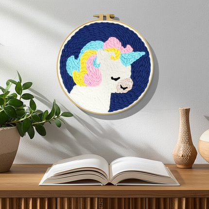 New Punch Needle Embroidery Kit with Yarn for Beginners Easy Embroidery DIY Needlework Wool Work Home Decor Custom Embroidery - gallery 2