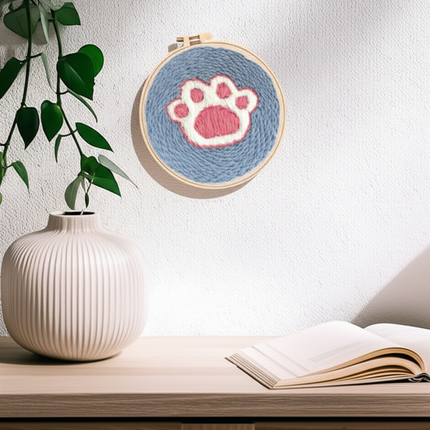 New Punch Needle Embroidery Kit with Yarn for Beginners Easy Embroidery DIY Needlework Wool Work Home Decor Custom Embroidery - gallery 2