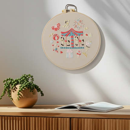 Children's Playground Embroidery Kit with English Instructions Needles Thread Cross Stitch Kit for DIY Crafter Gift Present - gallery 2