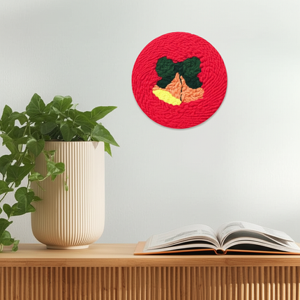 Xmas Punch Needle Embroidery Kit with Yarn for Beginners DIY Needlework Wool Work for Christmas Gift Home Decor - gallery 2