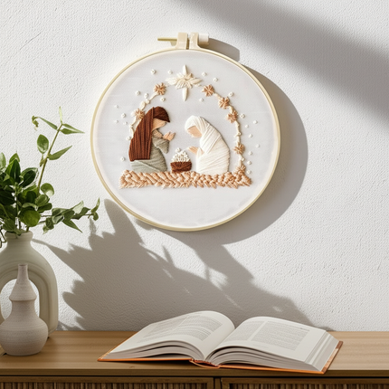 Jesus Embroidery Kit for Beginner with Stamped Cloth Needle EN instructions Thread for Eid al-Fitr  Gift DIY - gallery 2