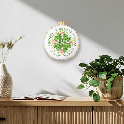 1pc DIY Embroidery Supplies Tree Bird Plant Flower Full Set Hoop Needle Arts And Craft Landscape Scenery Handmade Gift - gallery 2