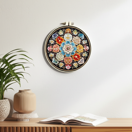 Retro Flower Embroidery Kit for Adult Cross Stitch Kits for Hand with Patterns and Instructions DIY with Threads and Needles - gallery 2
