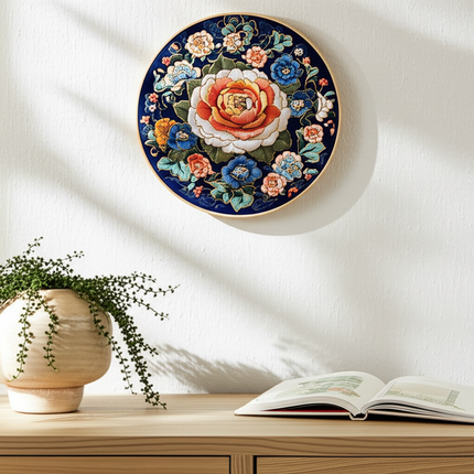 Retro Flower Embroidery Kit for Adult Cross Stitch Kits for Hand with Patterns and Instructions DIY with Threads and Needles - gallery 2