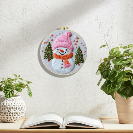 Halloween Stamped Cross Stitch Embroidery Kits with Hoop Cloth Color Thread - gallery 2