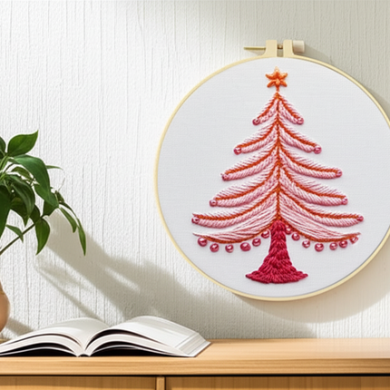 Halloween Stamped Cross Stitch Embroidery Kits with Hoop Cloth Color Thread - gallery 2