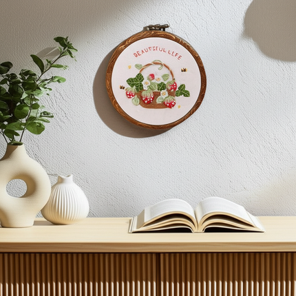 Handmade Embroidery DIY Material Kit Easy to Make Dream Rose Photo Frame Home Decoration Creative Gift - gallery 2