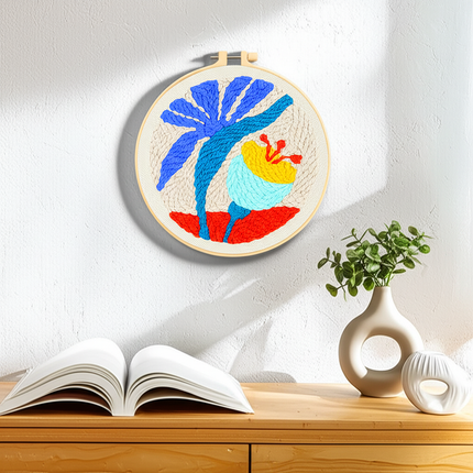 Landscape Pattern Punch Needle Embroidery Kit for Beginners Kids DIY Needlework Wool Work Decorative Paintings Home Decor - gallery 2