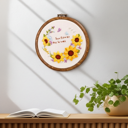Handmade Embroidery DIY Material Kit Easy to Make Dream Rose Photo Frame Home Decoration Creative Gift - gallery 2