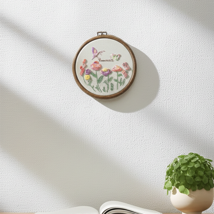 Handmade Embroidery DIY Material Kit Easy to Make Dream Rose Photo Frame Home Decoration Creative Gift - gallery 2