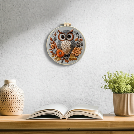 Owl Embroidery Kit for Adult Cross Stitch Kits for Hand with Animal Patterns and Instructions DIY with Threads and Needles - gallery 2