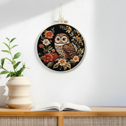 Owl Embroidery Kit for Adult Cross Stitch Kits for Hand with Animal Patterns and Instructions DIY with Threads and Needles - gallery 2