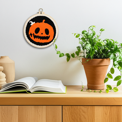 Embroidery Punch Needle Kit with Halloween Pattern DIY Cross Stitch Kits Magic Needle Embroidery Set For Needlework Hom Decor - gallery 2